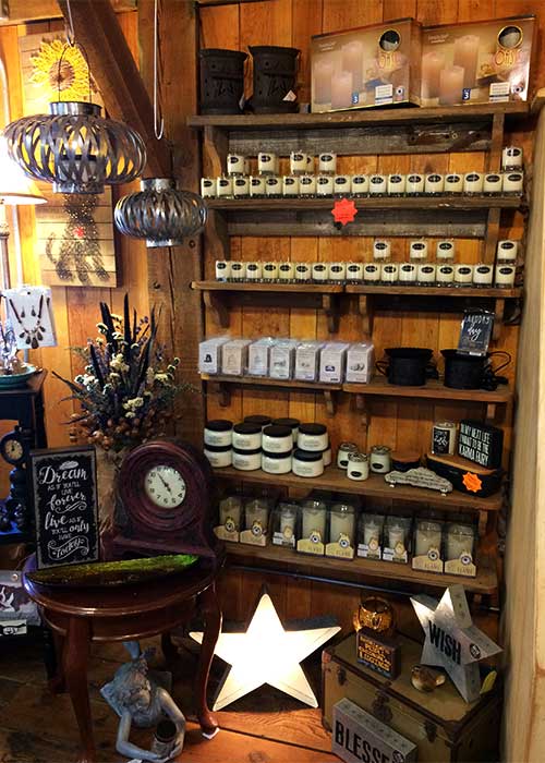 Explore our delightfully fragrant candle displays!